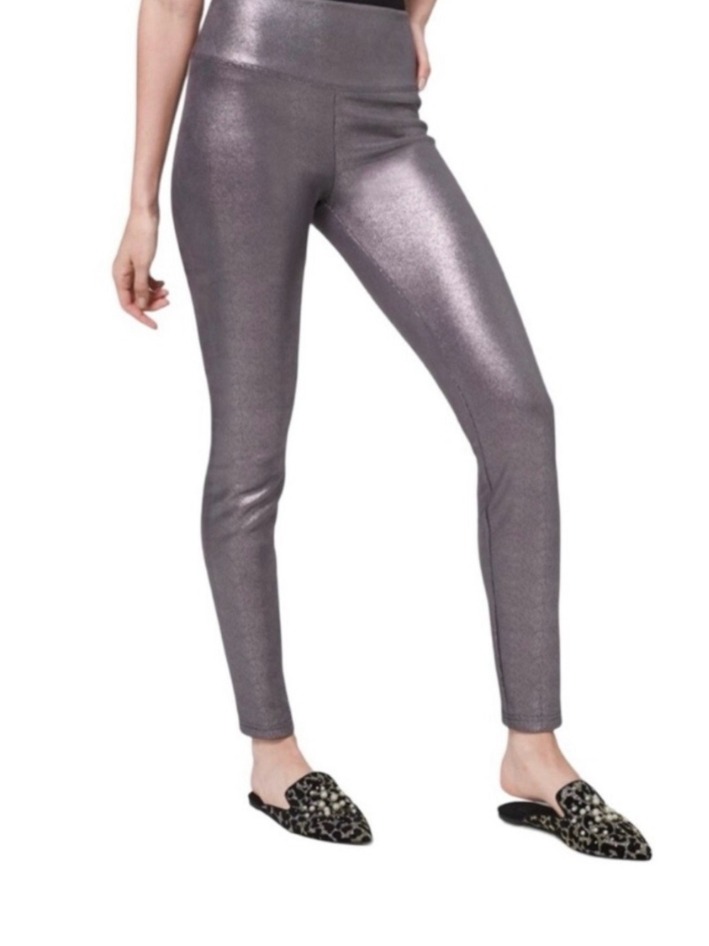 White House Black Market Snake Foil Print Runway High Waisted Legging